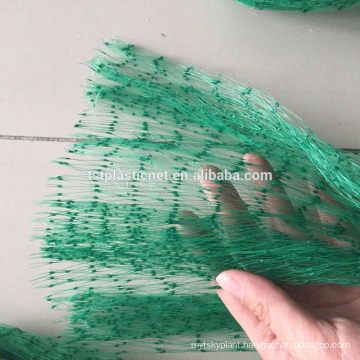 High quality virgin hdpe anti bird net of blue green and white colour for agricultural or fruits trees with uv made in china